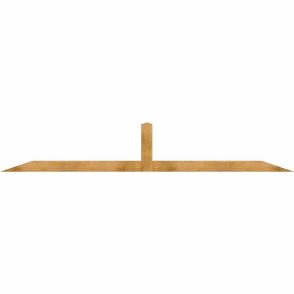 Ekena Millwork Portland Rough Sawn Timber Gable Bracket, Western Red Cedar, 108"W x 18"H x 4"D x 4"F, 4/12 Pitch GBW108X18X0404POR00RWR - main
